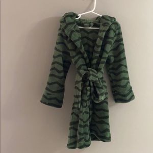 Dino green 5T boys robe